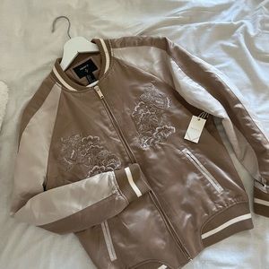 Brand New Gold Bomber Jacket - Size Small - Forever 21